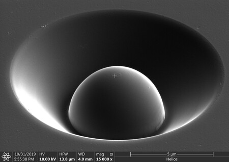 Microlens made with focused ion beam milling