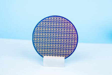 3-inch (76.2-mm) wafer with III-V photodetector devices