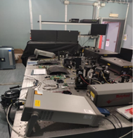 Optical bench for the Vis single photon detector calibration